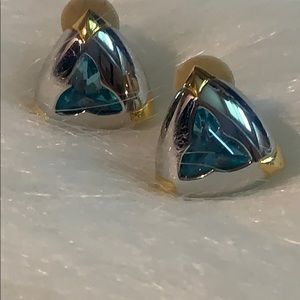 EUC Vintage Joan Rivers Silver Tone Earrings